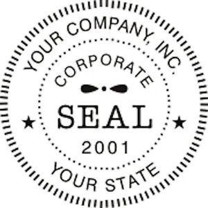 Round Company Logo - SELF INKING ROUND CORPORATE BUSINESS COMPANY LOGO SEAL RUBBER STAMP