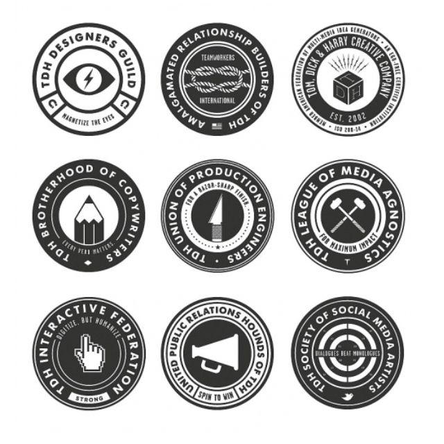 Black and White Round Logo - Round logos. | Random | Pinterest | Logo design, Logos and Branding ...