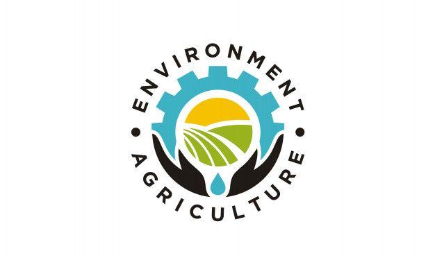 Round Company Logo - Round emblem / badge for agriculture company logo design Vector