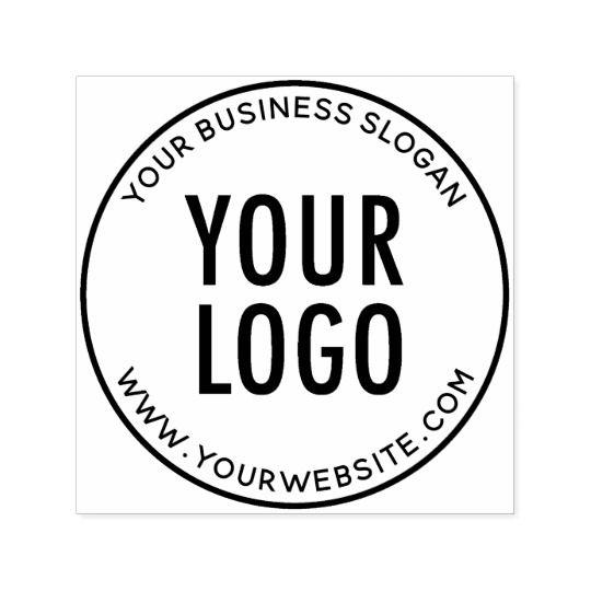 Round Company Logo - Your Company Logo Promotional Round Custom Self Inking Stamp