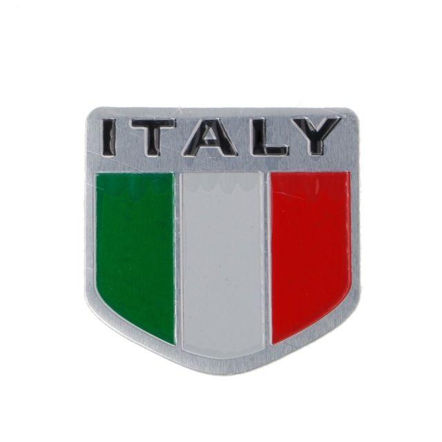 Iveco Car Logo - Aluminum Italian Flag Car Sticker Logo Emblem Badge For Iveco ...