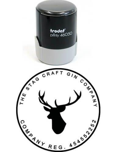 Round Company Logo - Custom Rubber Stamps, British Quality Handmade and shipped same day ...
