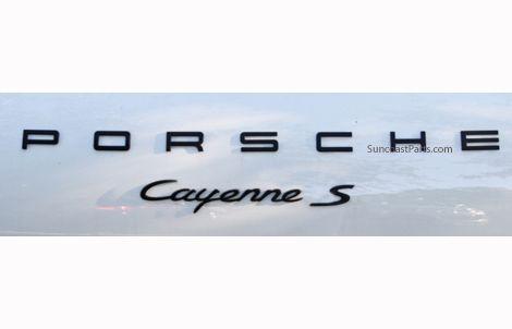 Cayenne S Logo - Suncoast Porsche Parts & Accessories Emblem - 