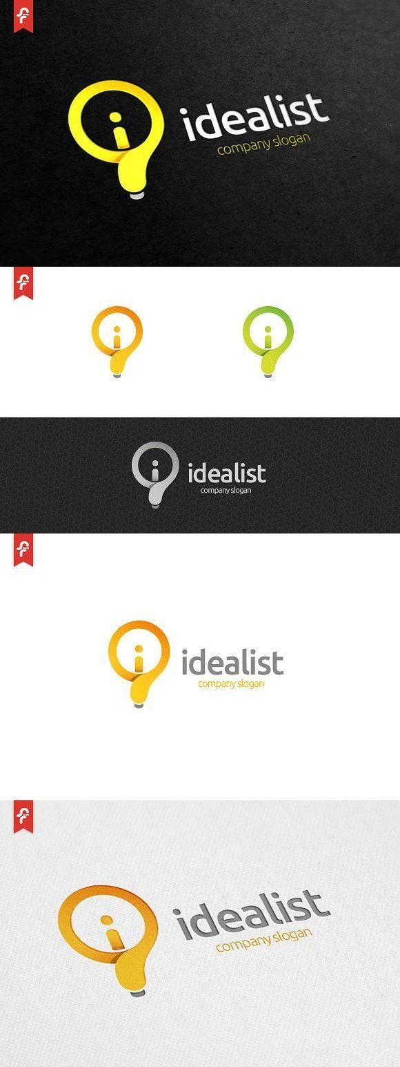 Idealist Logo - Idealist Logo | Bright Design | Pinterest | Logos, Modern logo and ...