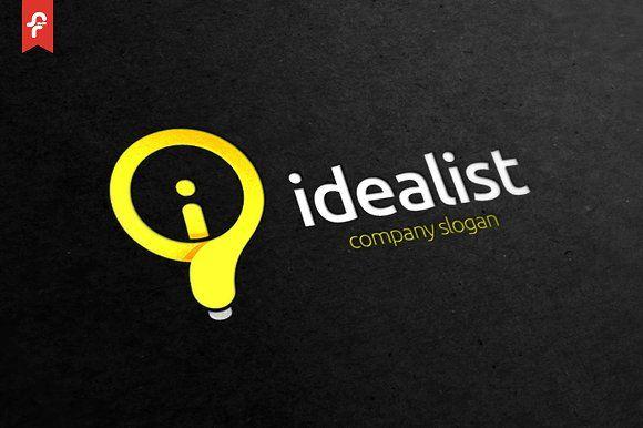 Idealist Logo - Idealist Logo by ft.studio on @creativemarket | Logo | Pinterest ...