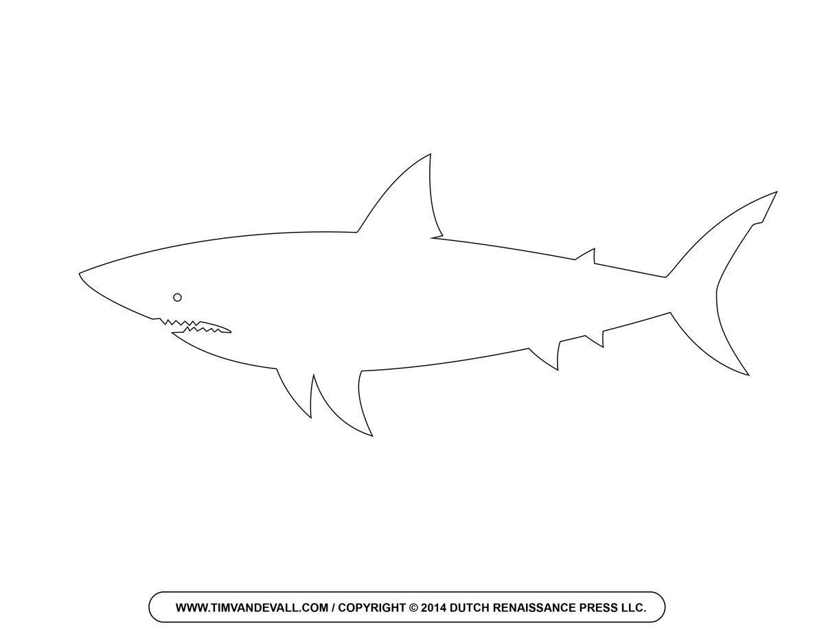 Shark Outline Logo - Free Cartoon Shark Clipart Shark Outline And Shark Silhouette
