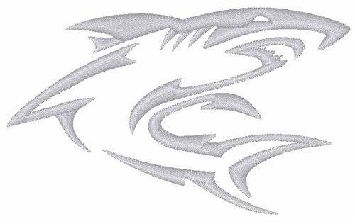 Shark Outline Logo - Shark Outline Embroidery Design