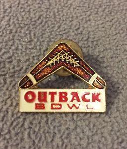 Boomerang Football Logo - Outback Bowl Football Lapel Pin Georgia Bulldogs VS Purdue