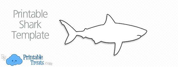 Shark Outline Logo - Printable Shark Outline — Printable Treats.com