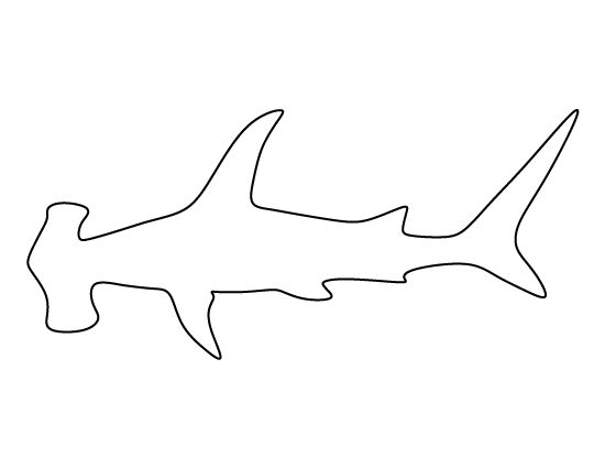 Shark Outline Logo - shark cut out template - Kleo.wagenaardentistry.com