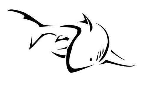 Shark Outline Logo - Hammerhead Shark Outline Tribal Tattoo 1389522243k4g8n 520x297
