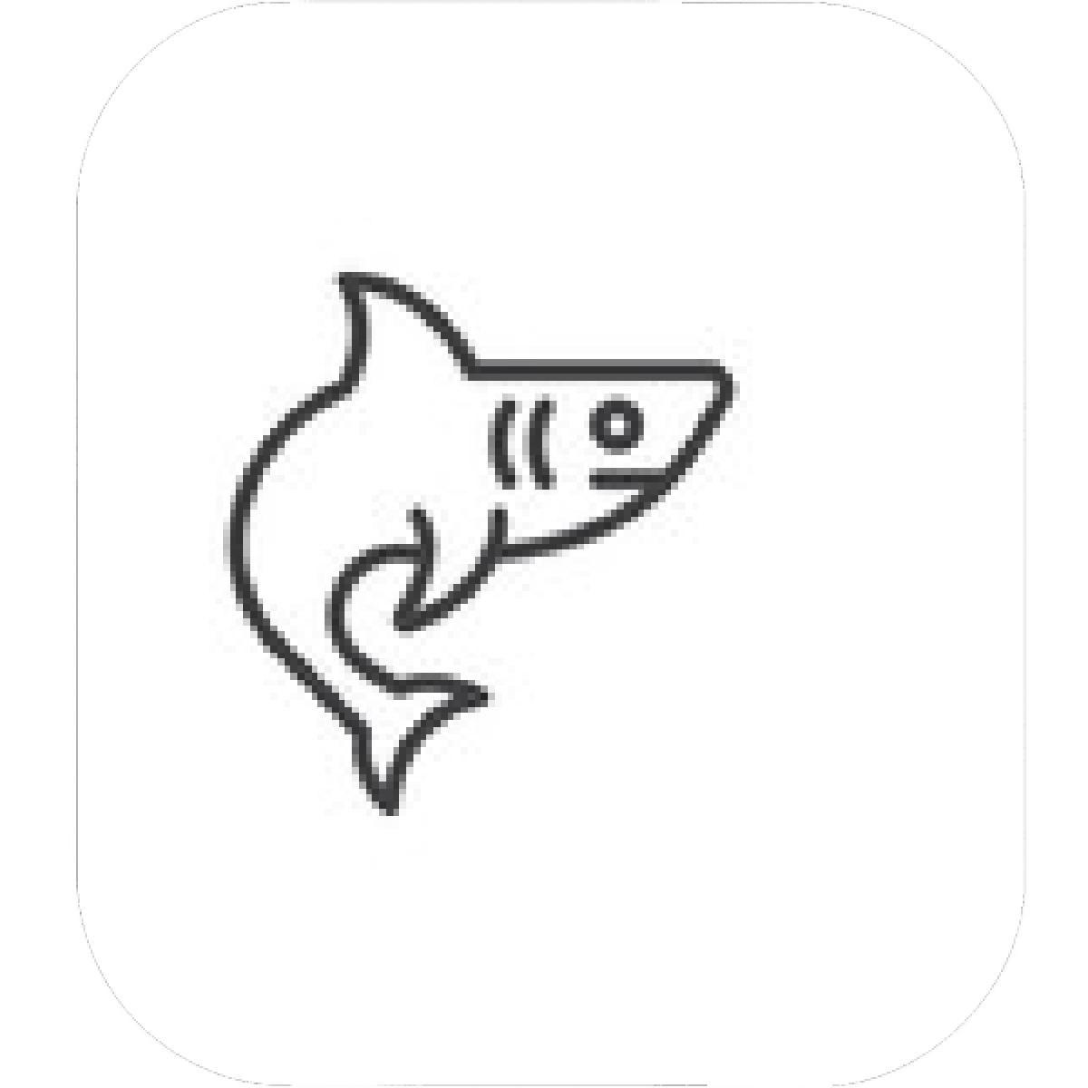 Shark Outline Logo - Designs