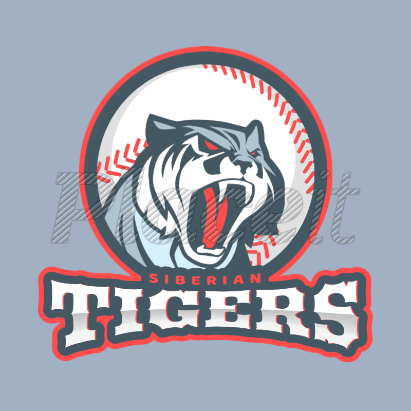 Baseball Team Logo - Placeit - Logo Maker for a Baseball Team with Tiger Clipart