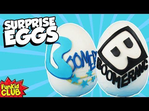 Boomerang Football Logo - BOOMERANG TV LOGO!! Play-Doh Surprise Egg! HUGE! Boomerang Shows ...