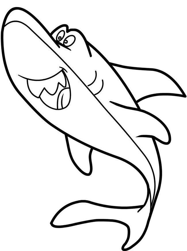 Shark Outline Logo - Great White Shark Outline Drawing.com