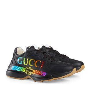 Cross with Red and Green Snake Logo - Men's Sneakers | GUCCI ®