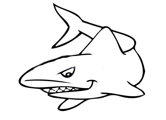 Shark Outline Logo - shark drawing template.wagenaardentistry.com