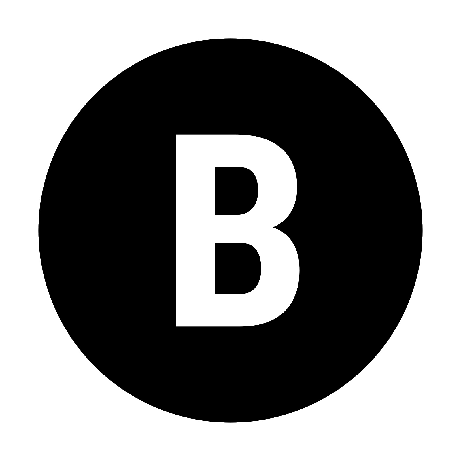 Black Letter B and Y Logo - Xbox B Icono gratuita, PNG y vector