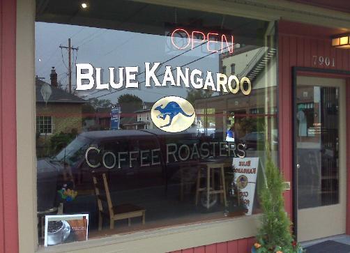 Kangaroo Coffee Logo - Blue Kangaroo Coffee Roasters - Portland Oregon