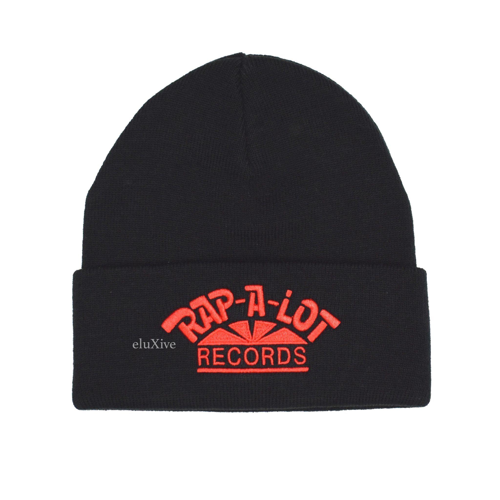 Supreme Cool Rap Logo - Supreme x Rap-A-Lot Records - Black Logo Embroidered Beanie Hat ...