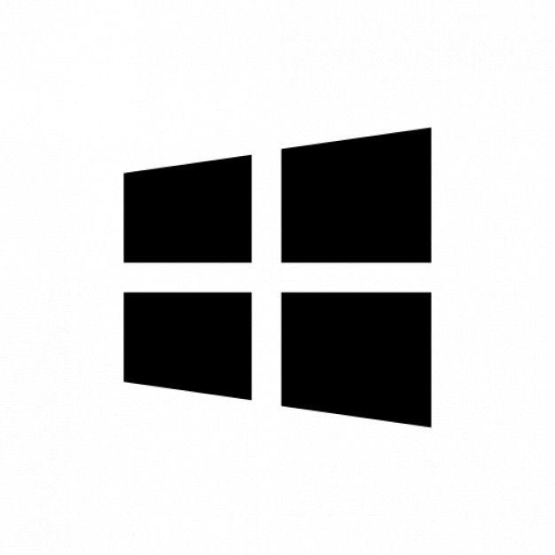 Black and White Windows Logo - Windows logo Icon