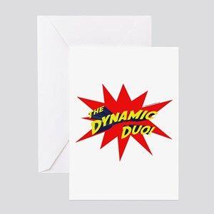 Dynamic Duo Logo - Dynamic Duo Greeting Cards - CafePress