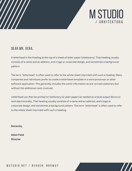 Grey with Lines Logo - Grey Lines Geometric Shapes Architecture Company Letterhead ...