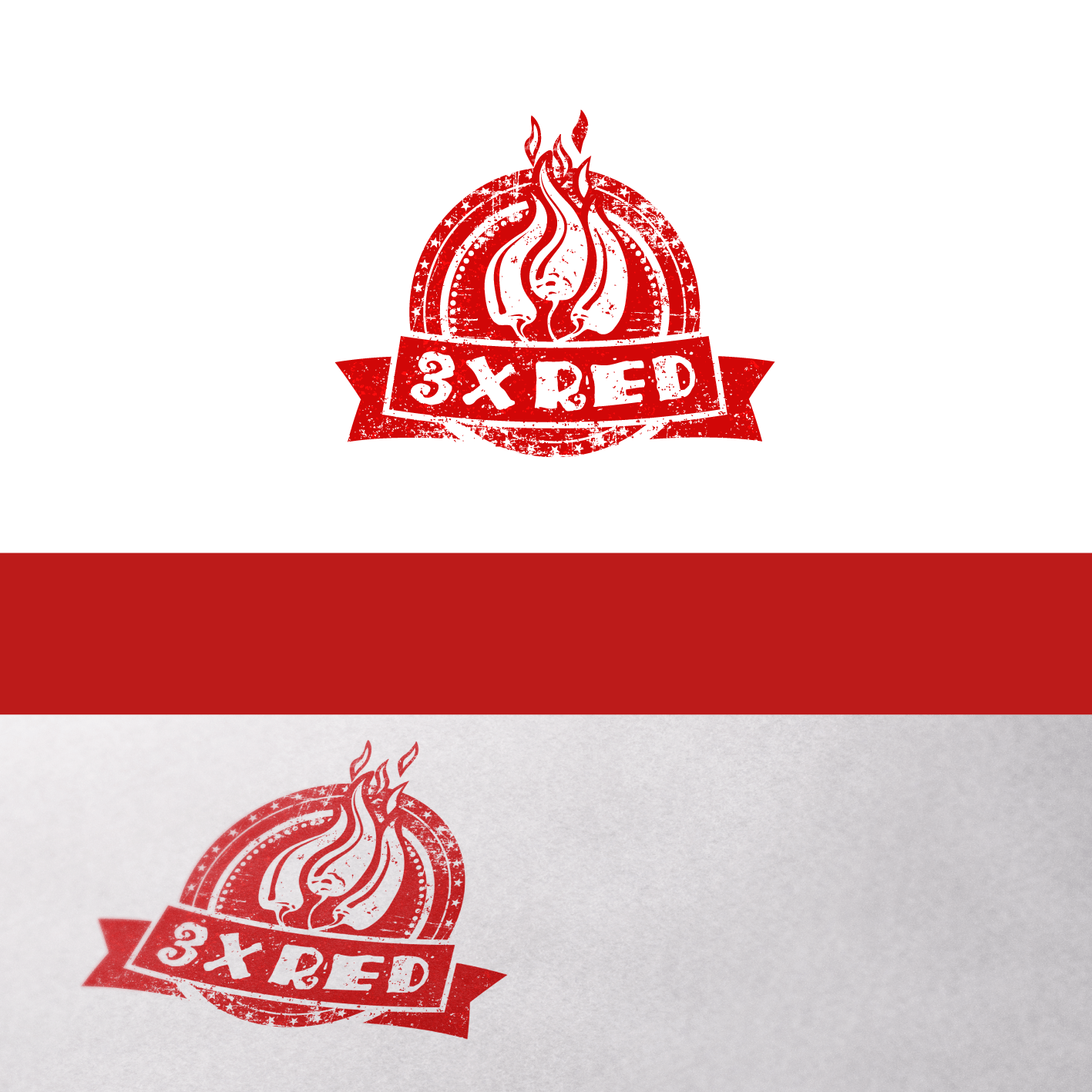 Red Designer Logo - Feminine, Upmarket, Food Production Logo Design for 3X RED