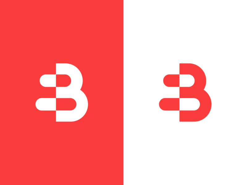 Red Designer Logo - B + Pills by LeoLogos.com. Smart Logos. Logo Designer. Dribbble