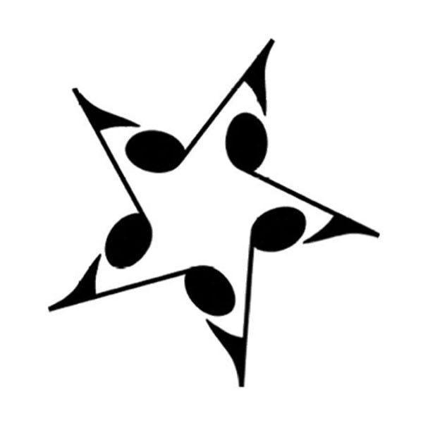 Musical Star Logo - Music Note Star | Products | Music tattoos, Tattoos, Music tattoo ...