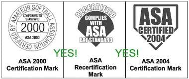 ASA Softball Logo - New ASA logos for bats