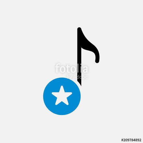 Musical Star Logo - Musical note icon, music icon with star sign. Musical note icon