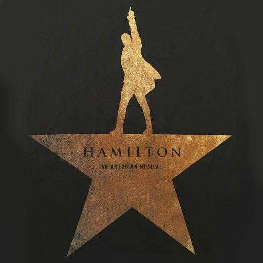 Musical Star Logo - Hamilton Gold Star T-Shirt | Apparel | broadwaymerchandiseshop.com