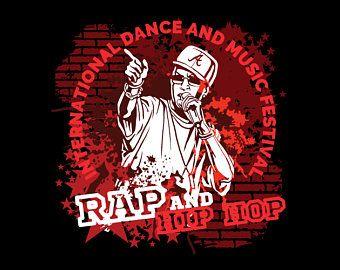 Rapper Logo - RAP HIP HOP Music Graffiti Clipart Vector Clip Art