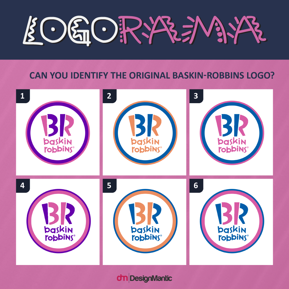 Baskin-Robbins Ice Cream Logo - Can you spot Baskin-Robins logo? Most people can't! Baskin-Robbins ...