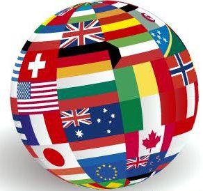 Global Flag Logo - Global World Flags Vector Art