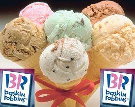 Baskin-Robbins Ice Cream Logo - Baskin Robbins Deal: $1.31 Single Scoop or $.99 Kids Scoop