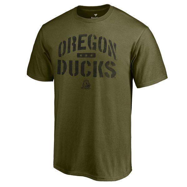 Oregon Ducks Camo Logo - Men's Fanatics Branded Green Oregon Ducks Camo Jungle T-Shirt ...