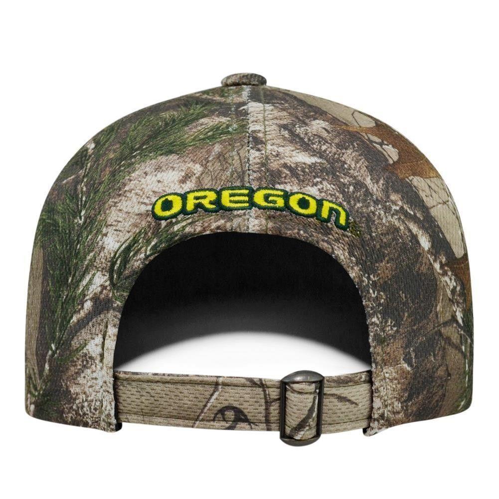 Oregon Ducks Camo Logo - Realtree Logo University of Oregon Ducks Camo Hat | #1799658984