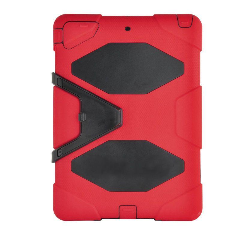 Red No Logo - JL iPad 2 / 3 / 4 Rhino Case/Heavy Duty NO LOGO Red