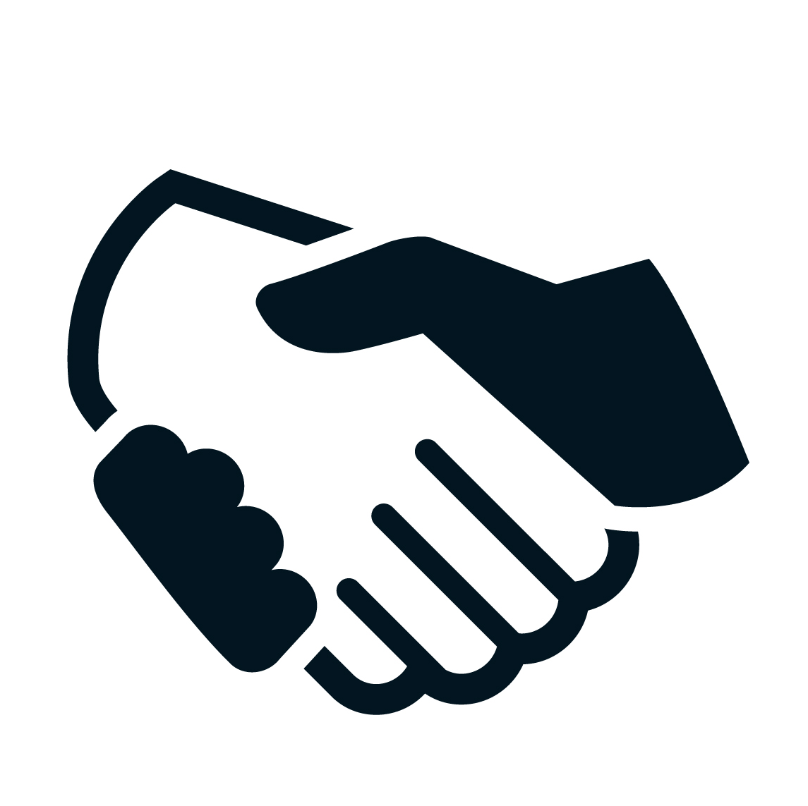 Handshake Logo - Example for the handshake icon element of the logo. CAT 1