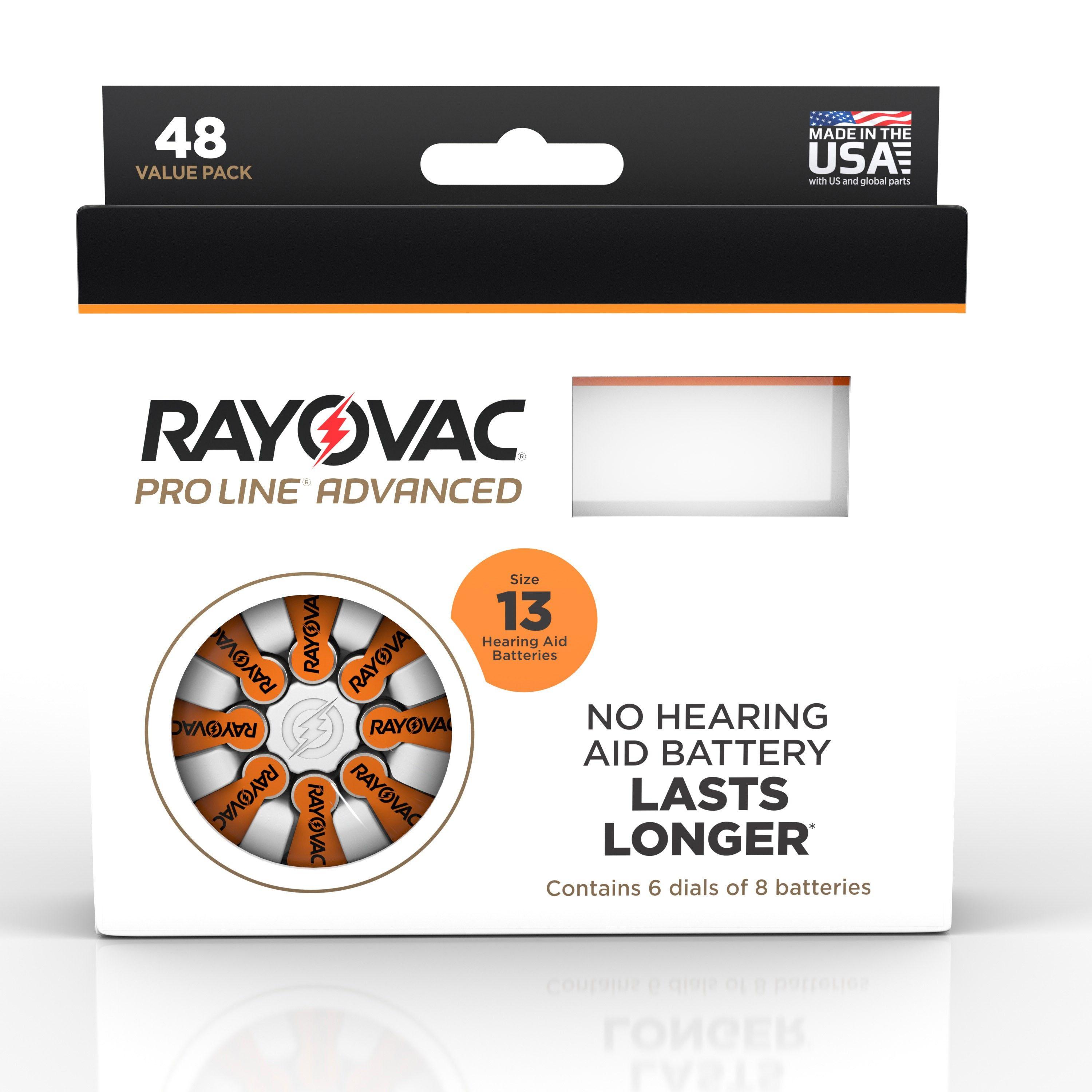 Harris Battery Logo - Ray-O-Vac Proline Advanced Size 13 Mercury-Free Hearing Aid ...