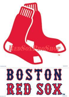 Boston Red Sox Socks Logo - Boston Red Sox 11x17 Socks Logo Window Clings