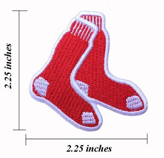Boston Red Sox Socks Logo - Boston Red Sox Sock Logo Size 2.25 Embroidered Iron 1 | Etsy
