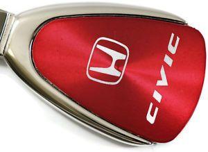 Red Teardrop Logo - Honda Civic Red Teardrop Authentic Logo Key Ring Fob Keychain ...