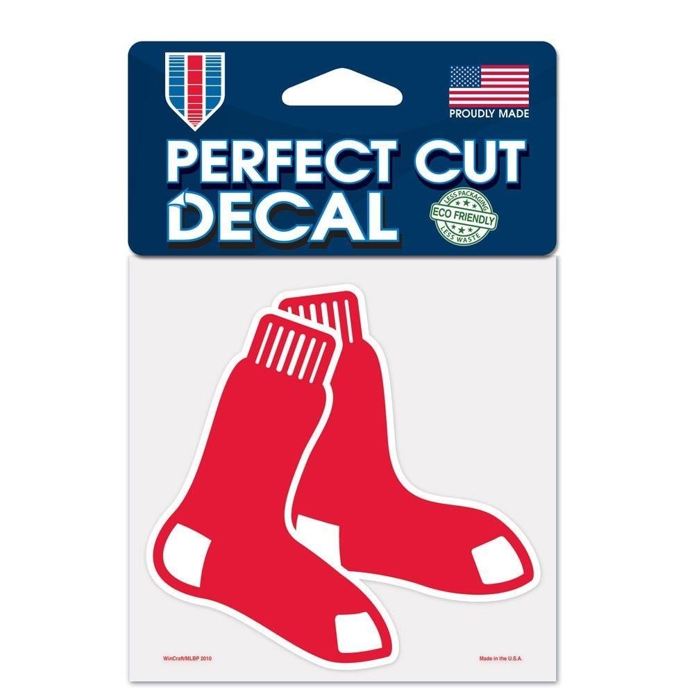 Boston Red Sox Socks Logo - Boston Red Sox 4x4 inch Hanging Socks Die-Cut Decal