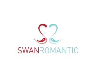 Romantic Logo - swan romantic Designed