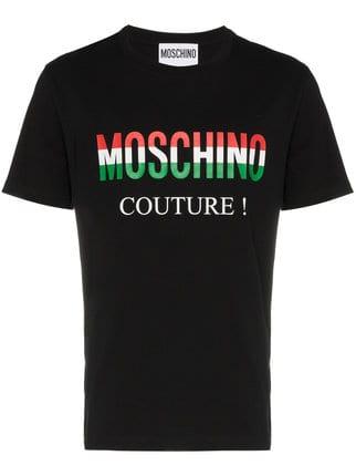 Global Flag Logo - Moschino Italian Flag Logo T Shirt £102 Online Global