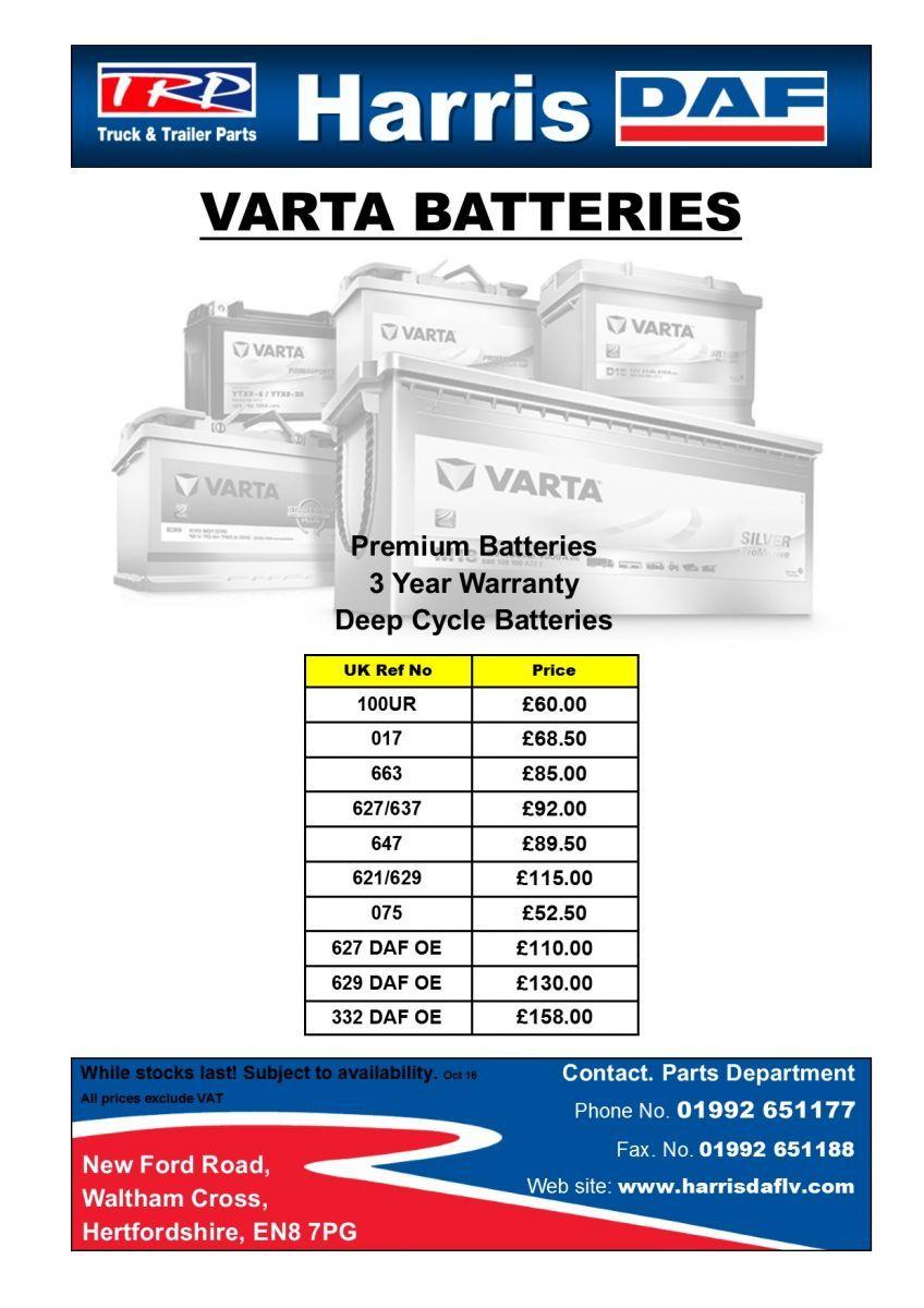 Harris Battery Logo - Special Offers. Harris DAF Lea Valley