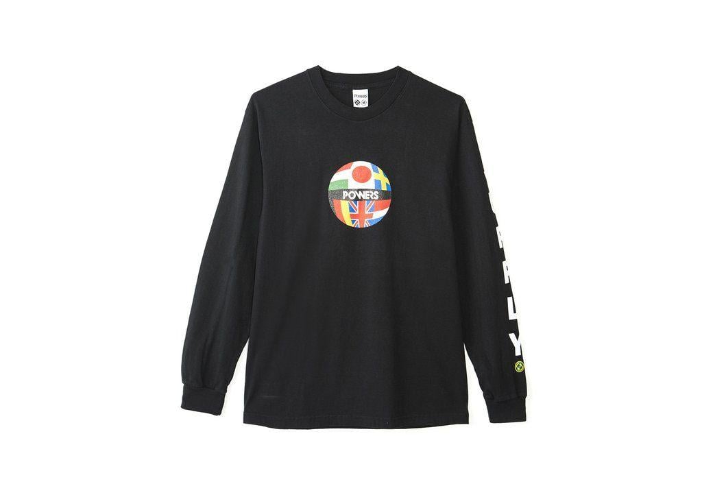 Global Flag Logo - POWERS SUPPLY GLOBAL FLAG L/S TEE // BLACK – Collateral